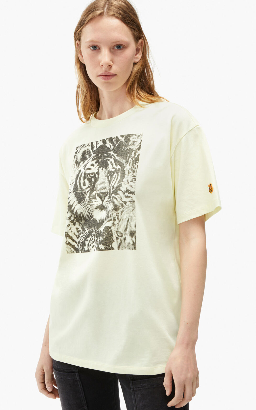 Kenzo Wildtigers oversized Ženska Majice Bež SI-6075286